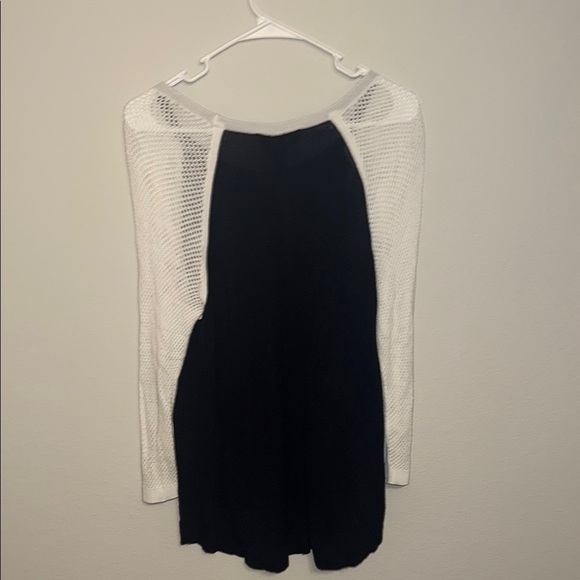 Rag & Bone Blue White Long Sleeve Mesh Ringer Sweater - Small. BB - Picture 5 of 5